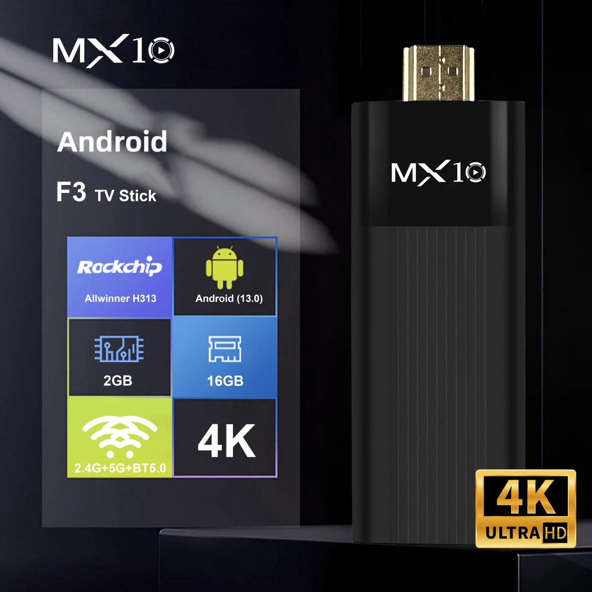 4K Android TV Stick – Ultra HD Streaming with Voice Remote