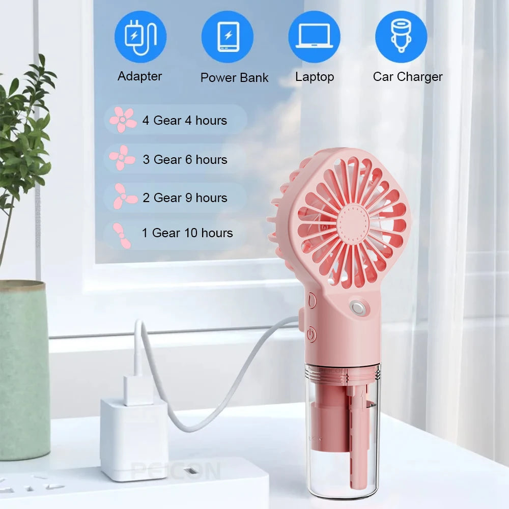 2-in-1 Portable Mist Fan
