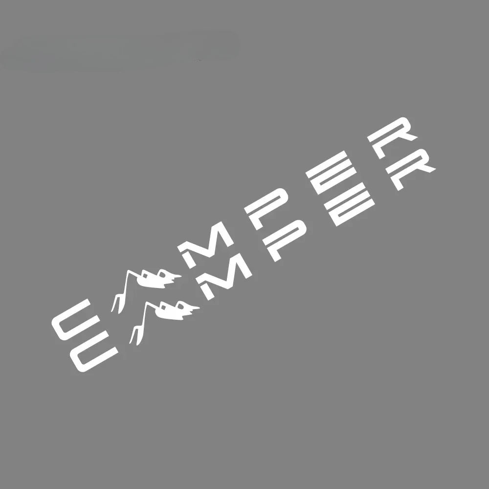 "CAMPER" Mountain Vinyl Decal