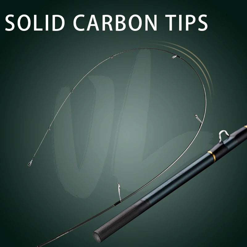 3-Piece Carbon Fiber Fishing Rod - Spinning & Casting Models - High Sensitivity Travel Rod