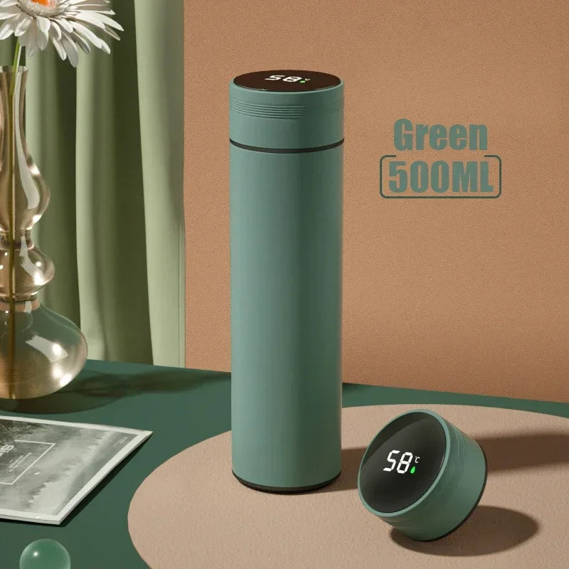 500ml thermal mug with temperature display