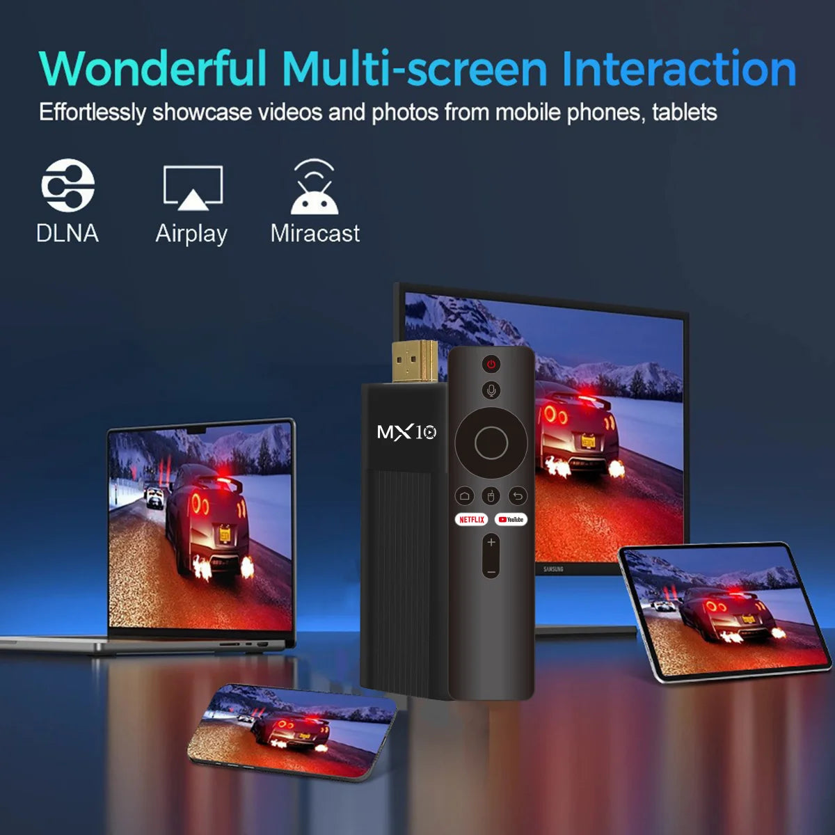 4K Android TV Stick – Ultra HD Streaming with Voice Remote