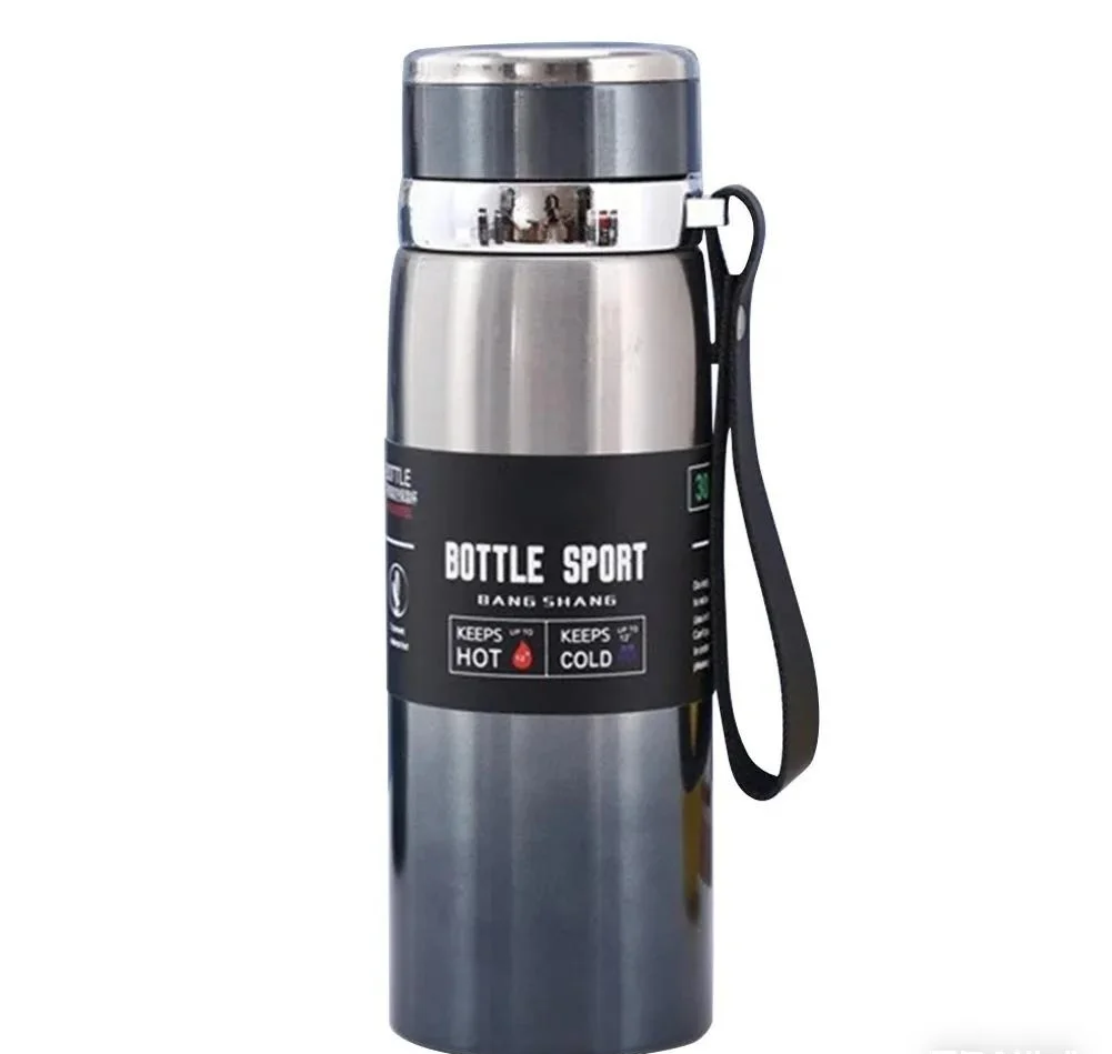 1-liter thermos bottle for water, tea, and coffee.