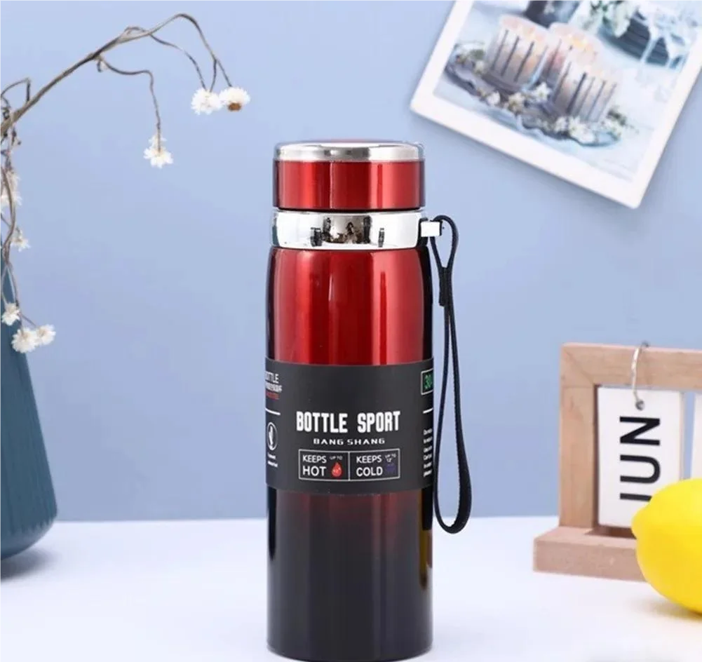1-liter thermos bottle for water, tea, and coffee.