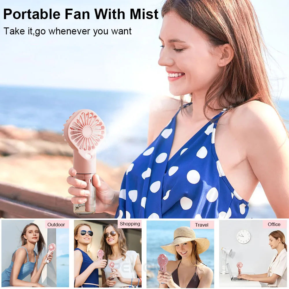 2-in-1 Portable Mist Fan