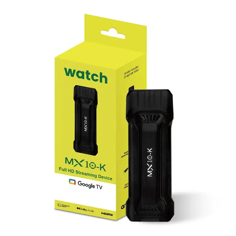 Android TV Stick 4K Ultra HD – Android 14.0, Dual Band WiFi & S905L CPU