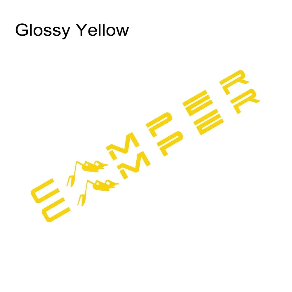 "CAMPER" Mountain Vinyl Decal