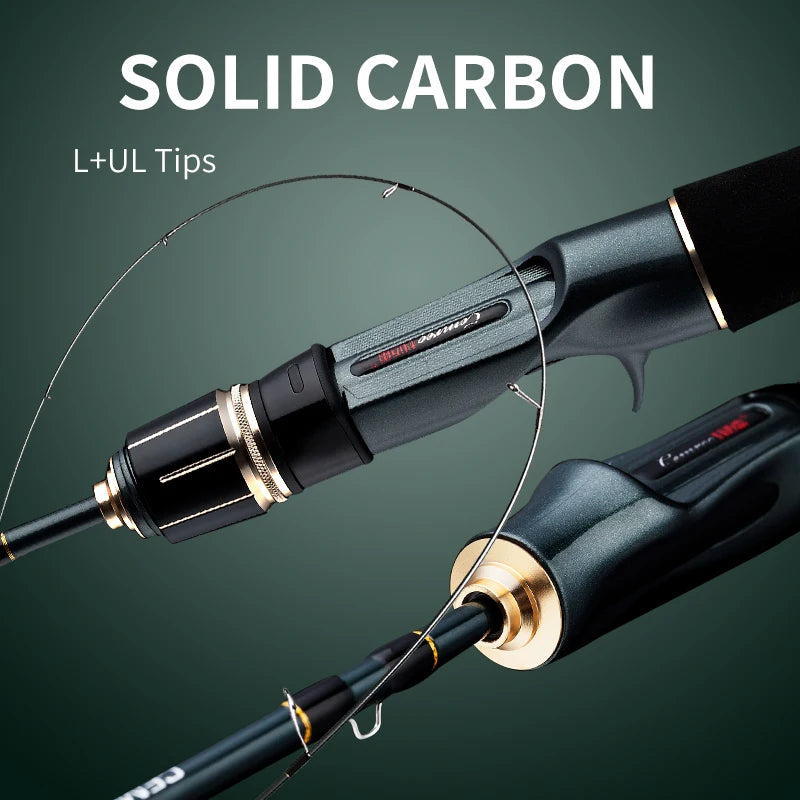 3-Piece Carbon Fiber Fishing Rod - Spinning & Casting Models - High Sensitivity Travel Rod