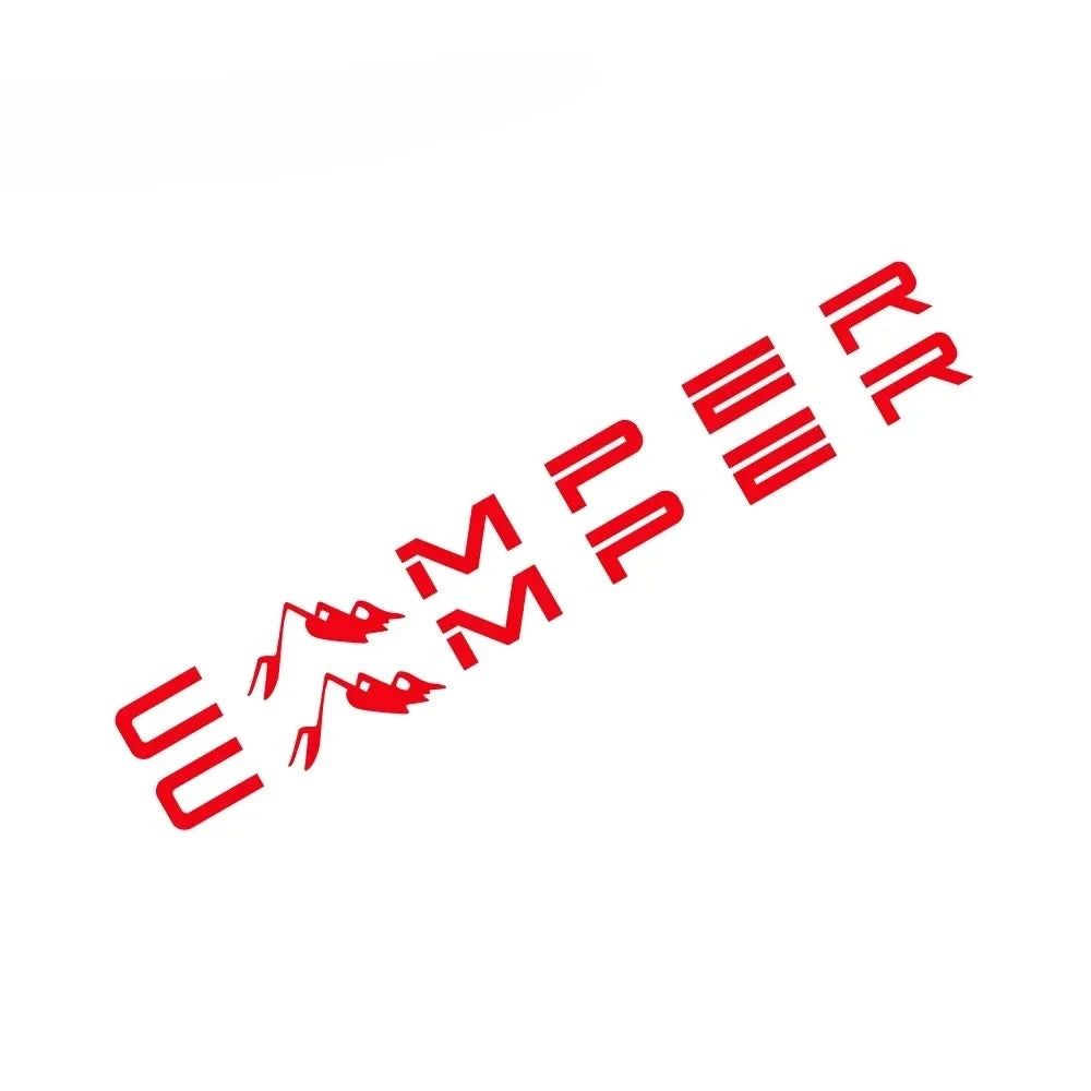 "CAMPER" Mountain Vinyl Decal