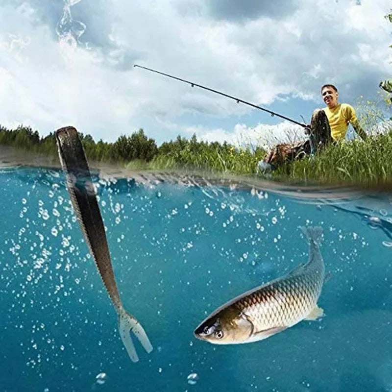 10pcs Soft Bait Fishing Lure Set - Realistic Silver Glitter Design