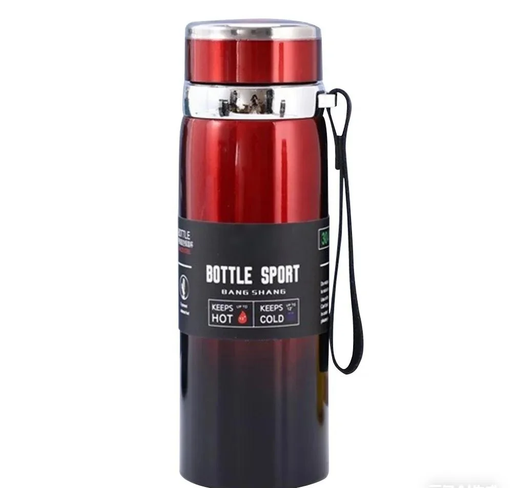 1-liter thermos bottle for water, tea, and coffee.