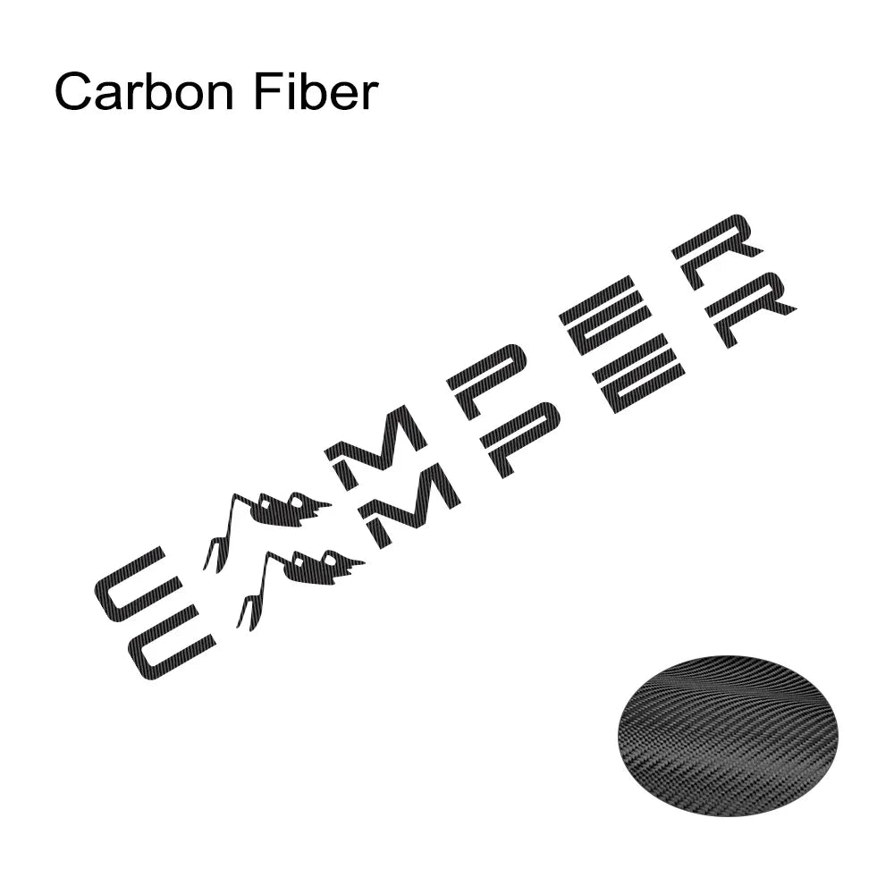 "CAMPER" Mountain Vinyl Decal