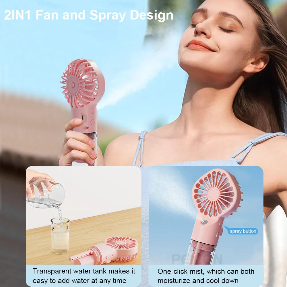2-in-1 Portable Mist Fan