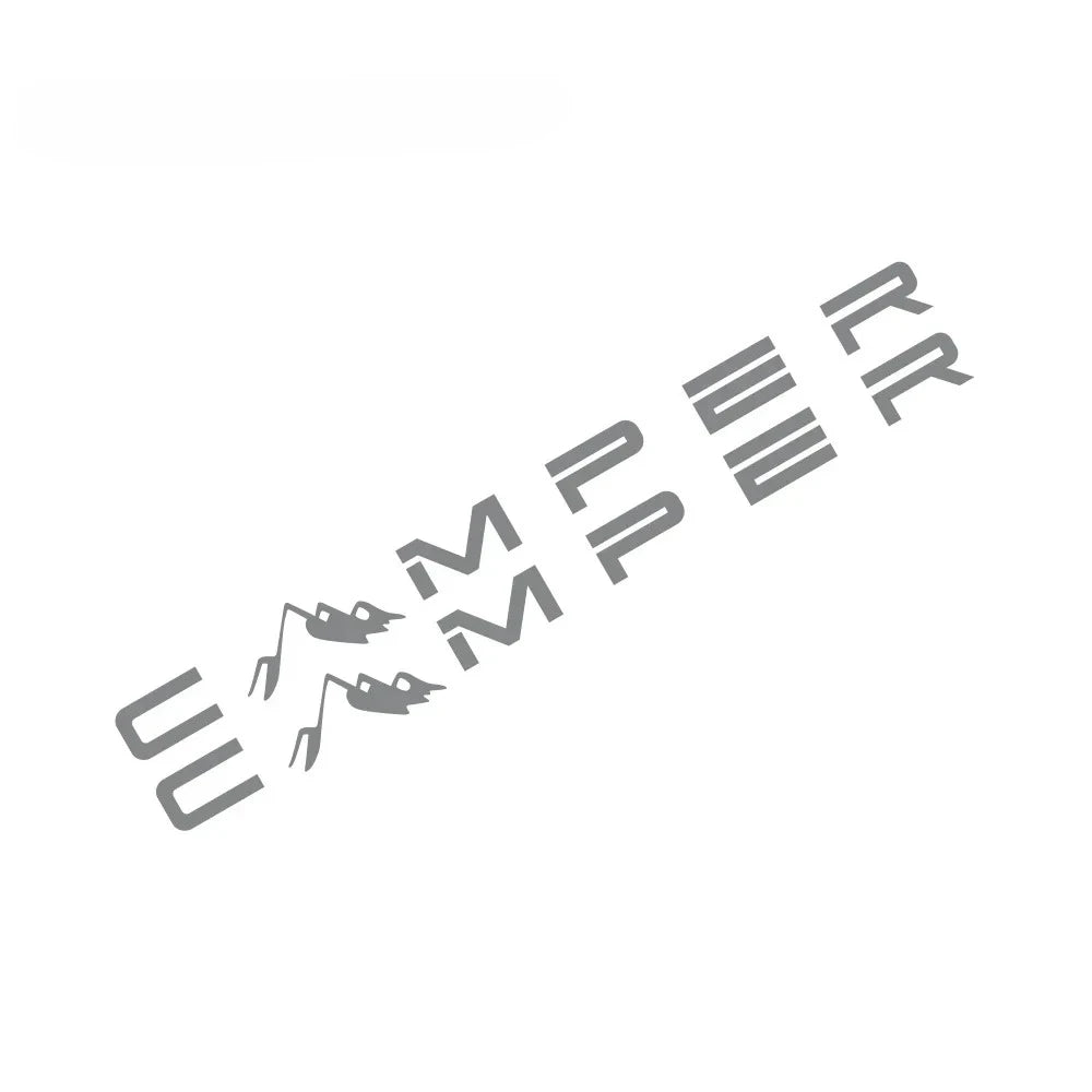 "CAMPER" Mountain Vinyl Decal