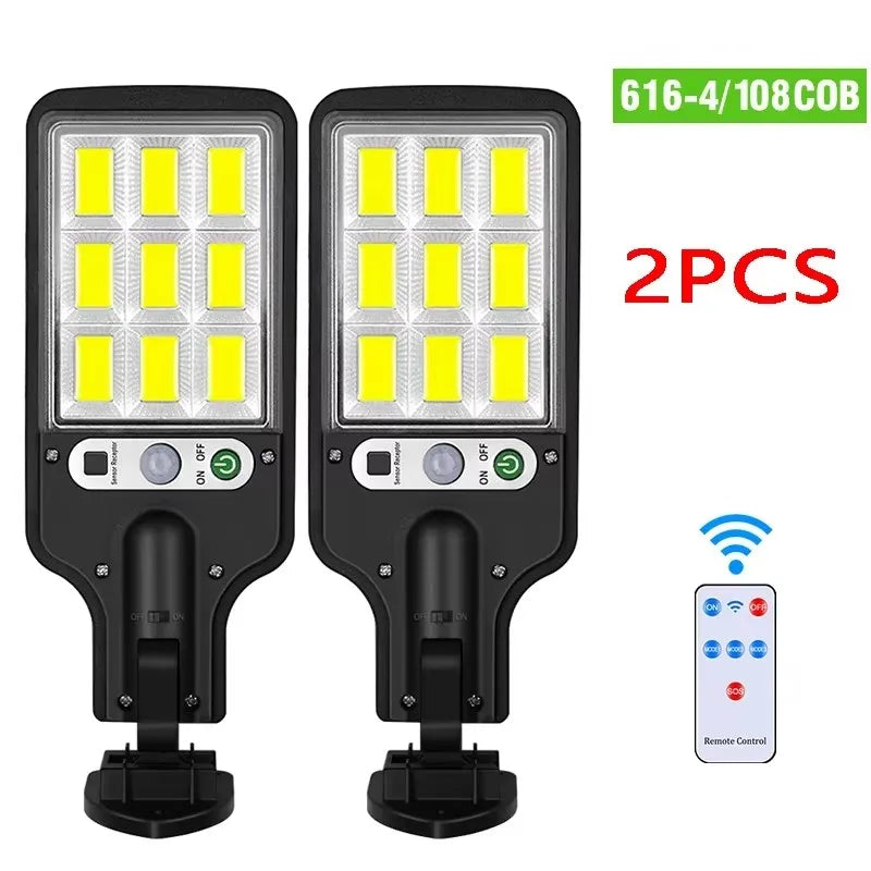 30,000LM Solar Wall Light – Motion Sensor & Remote Control