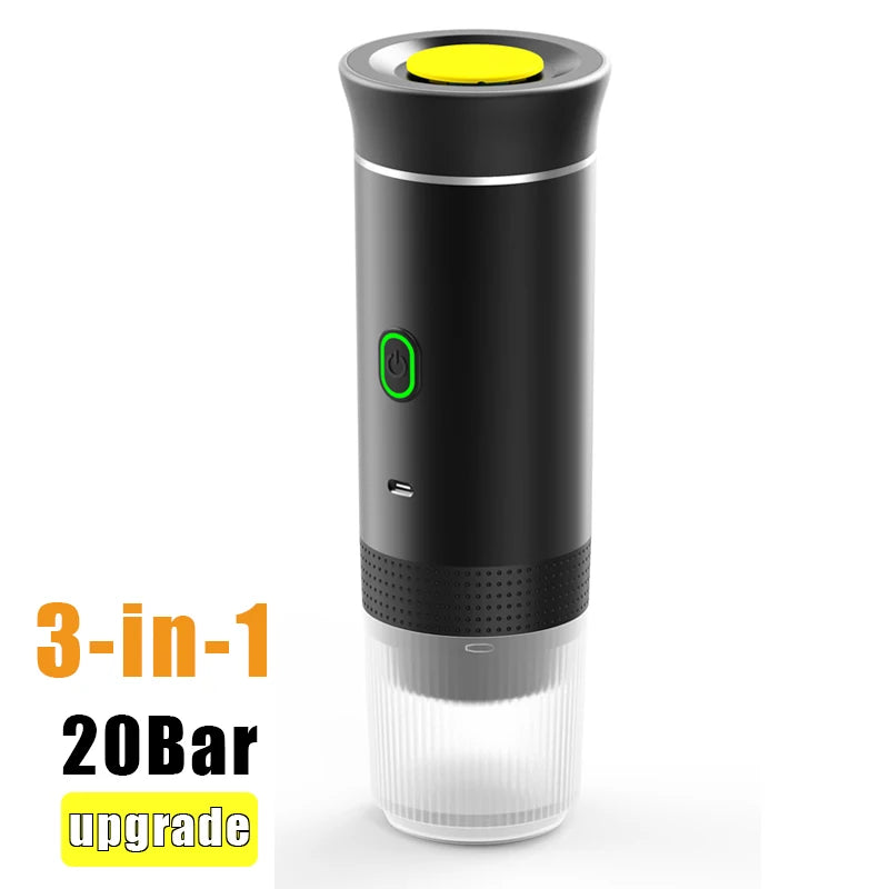 3-in-1 Portable Coffee Maker – Your Perfect Espresso Anywhere